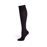 Chaussettes de compression en piqué de coton – Noir / 1 paire