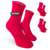 Sports Socks – Pink / 3 Pairs