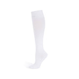 Chaussettes de compression en piqué de coton – Blanches / 1 paire